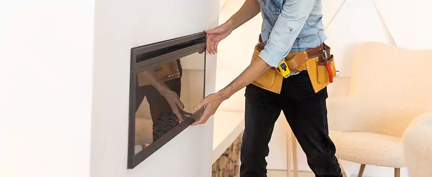 Metal Fireplace Installation in Bay City, Michigan