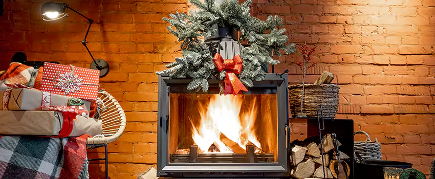 Travis Industries Linear Gas Fireplace Installation in Bay City, Michigan