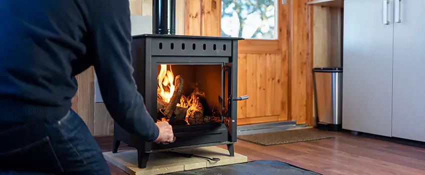 Open Hearth Wood Fireplace Installation in Bay City, MI