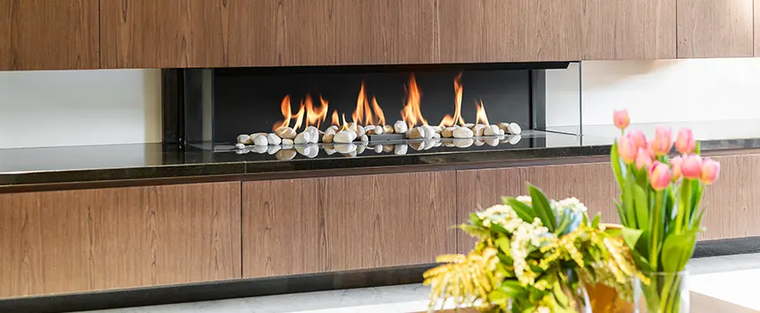 Double-height Fireplace Design Refurbishment in Bay City, Michigan