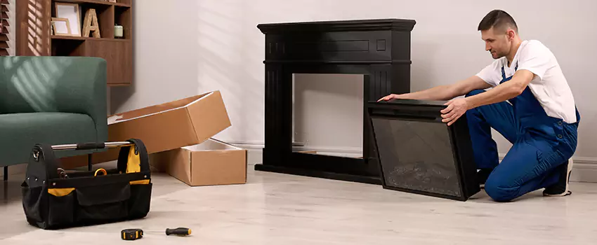 Old Rusted Metal Fireplace Repair And Replacement in Bay City, MI